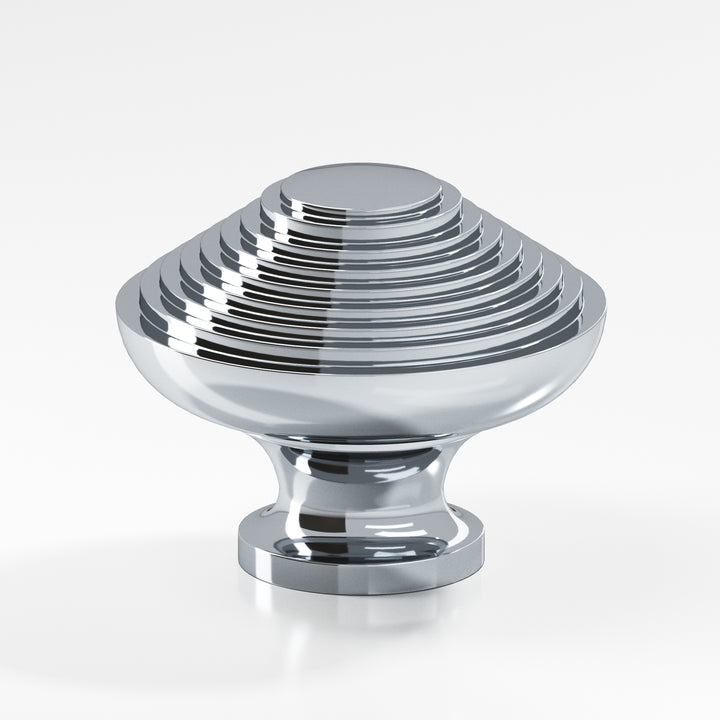 Colonial Bronze 632 Half-beehive Cabinet Knob in Polished Chrome