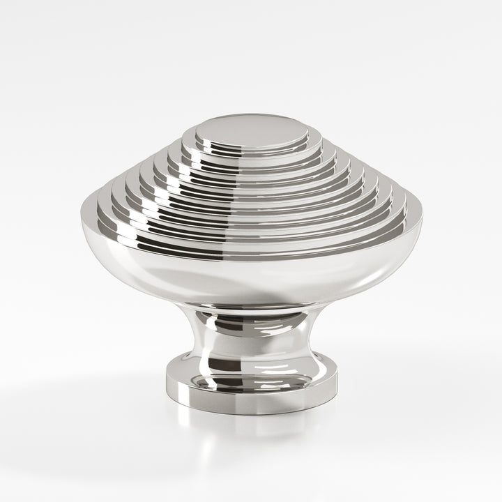 Colonial Bronze 633 Half-beehive Cabinet Knob in Polished Nickel