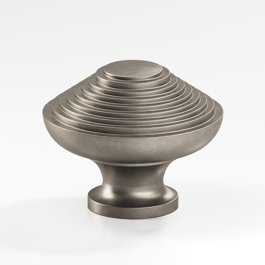 Colonial Bronze 633 Half-beehive Cabinet Knob in Matte Pewter
