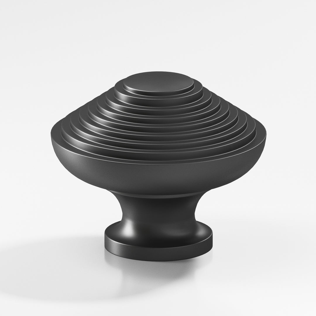 Colonial Bronze 632 Half-beehive Cabinet Knob in Matte Graphite
