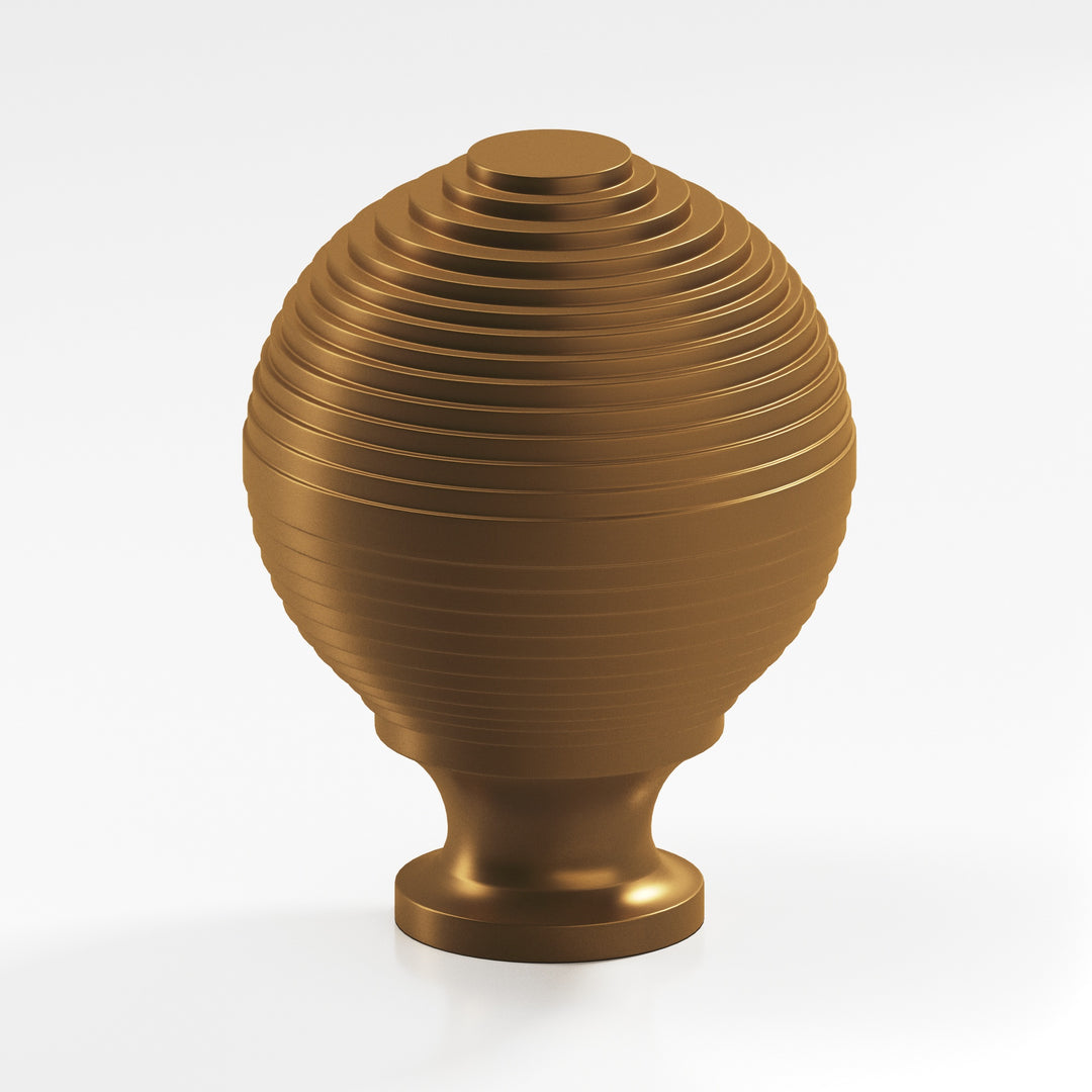 Colonial Bronze 637 Beehive Cabinet Knob in Matte Light Statuary Bronze