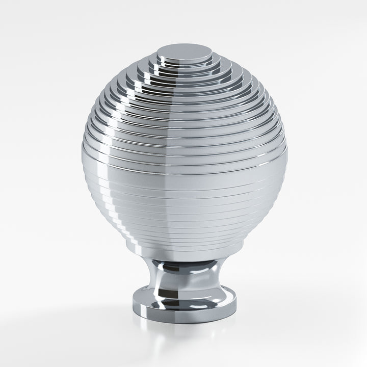 Colonial Bronze 637 Beehive Cabinet Knob in Polished Chrome