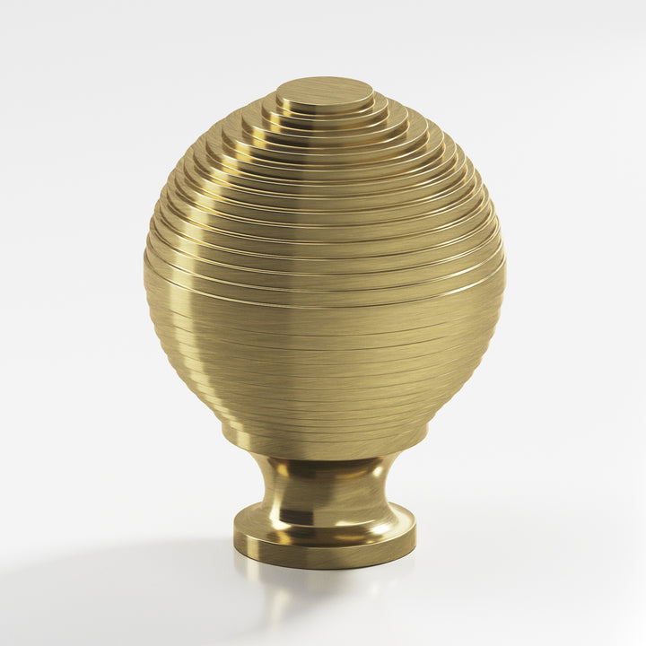 Colonial Bronze 637 Beehive Cabinet Knob in Antique Brass