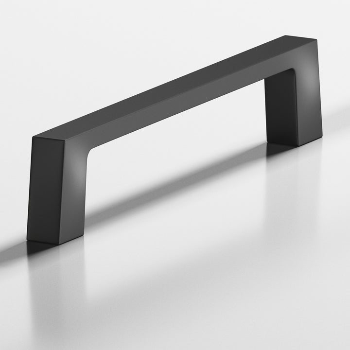 Colonial Bronze 741 Rectangular Cabinet Pull with tapered square legs in Matte Graphite
