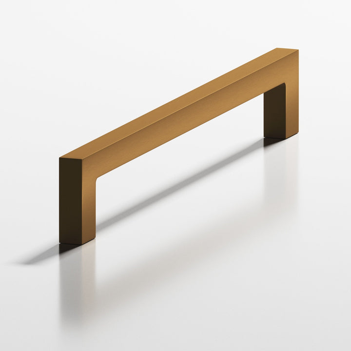 Colonial Bronze 667 Rectangular Cabinet Pull with rectangular legs in Matte Light Statuary Bronze