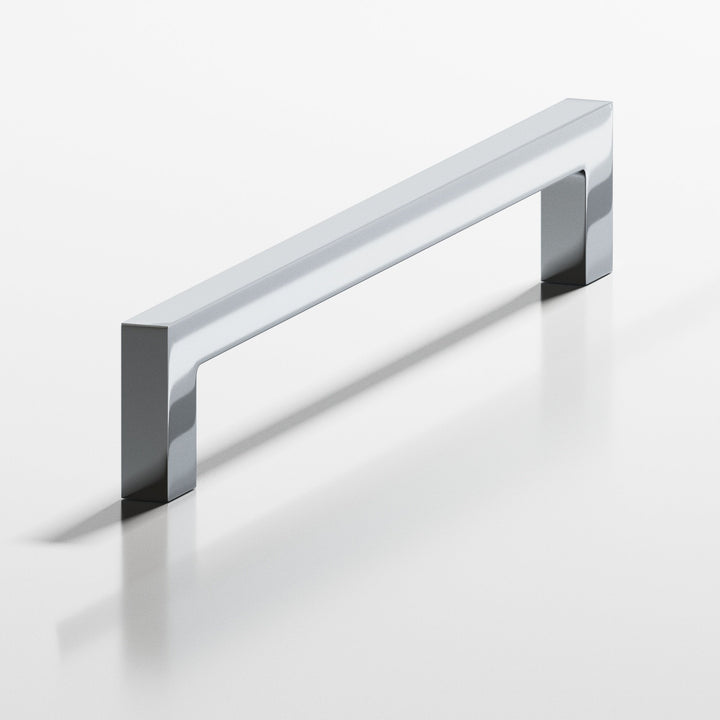 Colonial Bronze 667 Rectangular Cabinet Pull with rectangular legs in Polished Chrome