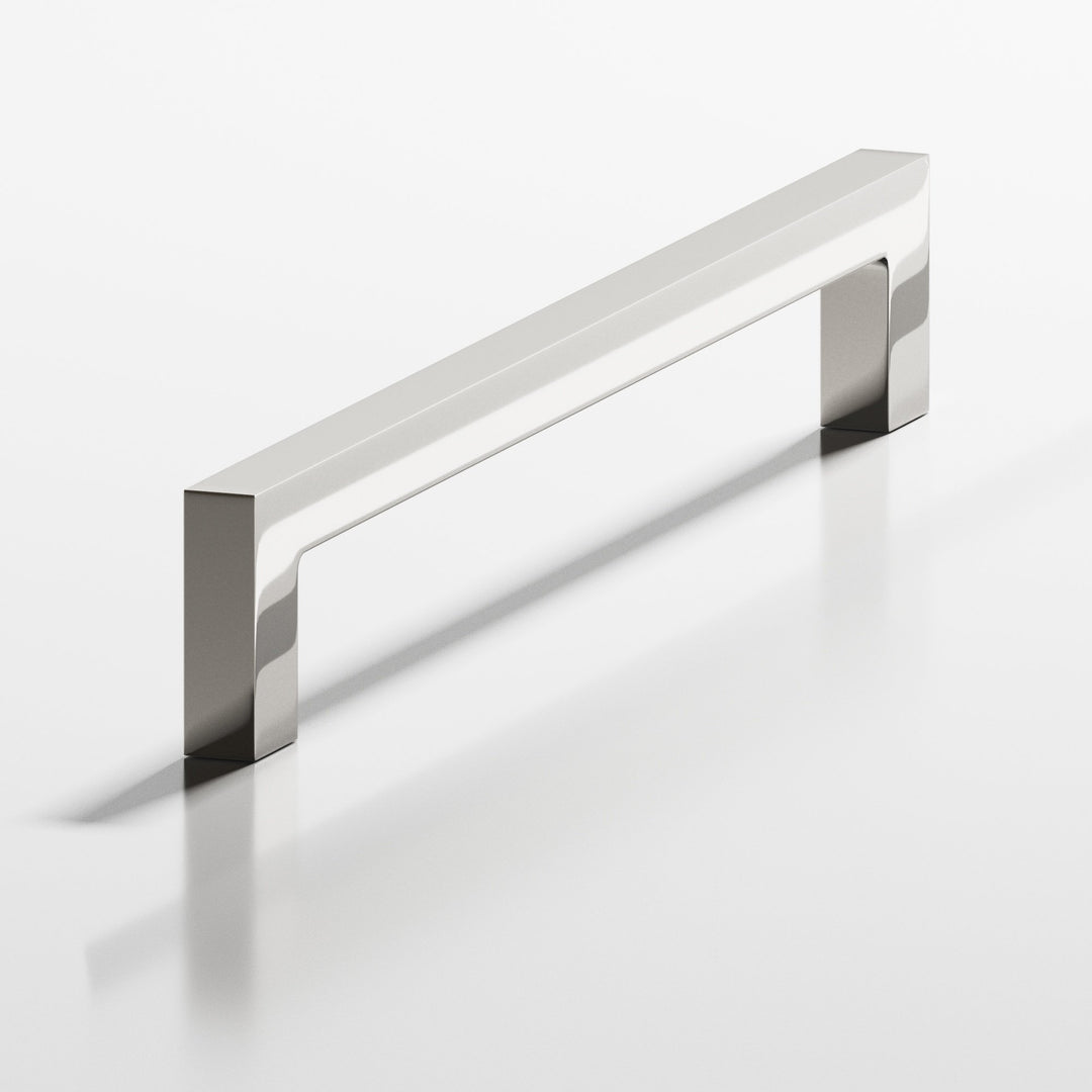 Colonial Bronze 667 Rectangular Cabinet Pull with rectangular legs in Polished Nickel