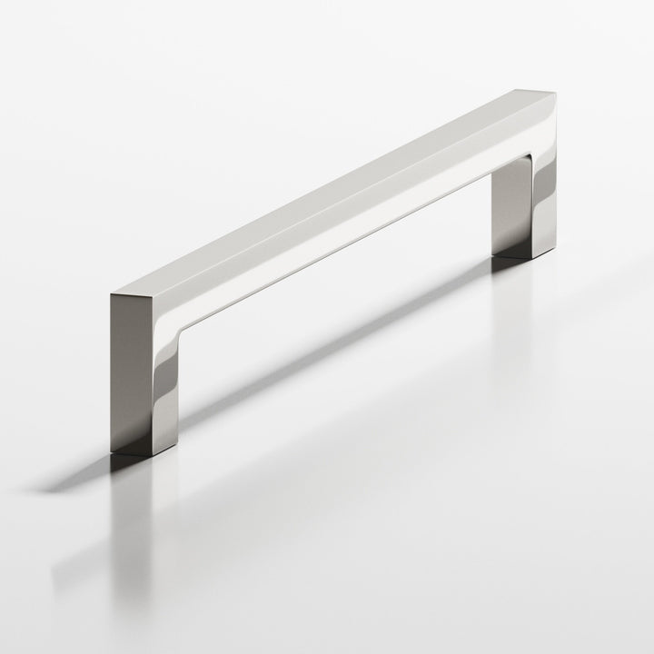 Colonial Bronze 667 Rectangular Cabinet Pull with rectangular legs in Polished Nickel