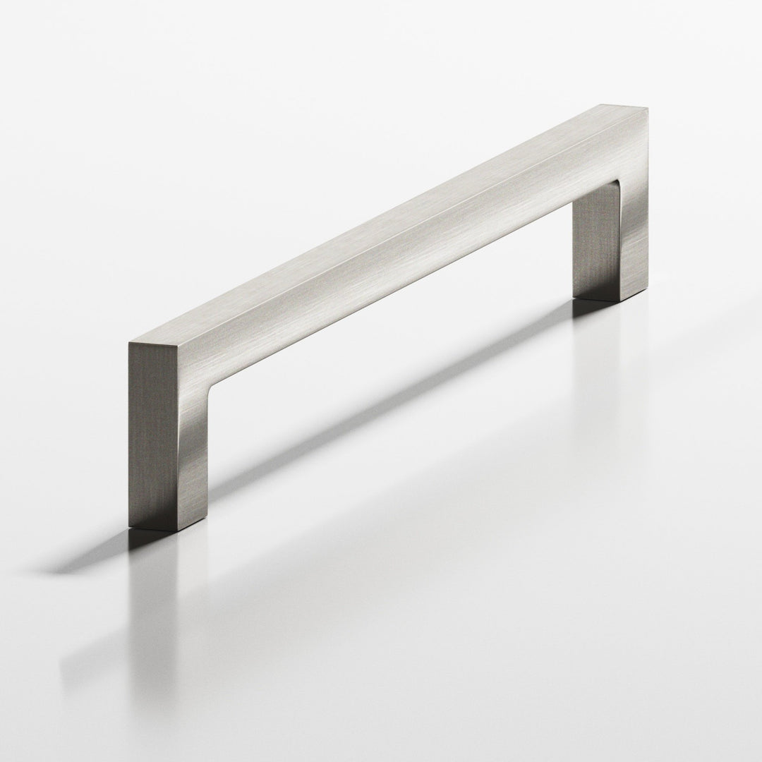 Colonial Bronze 667 Rectangular Cabinet Pull with rectangular legs in Satin Nickel