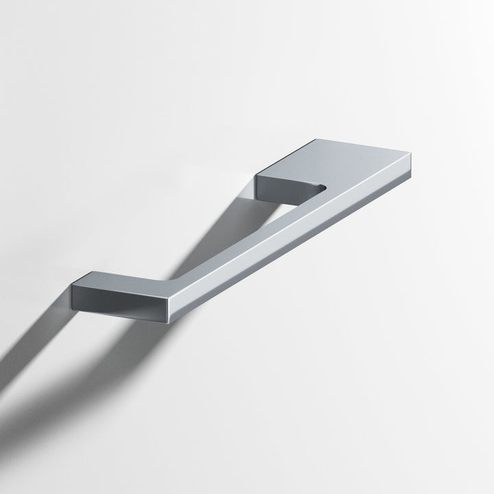 Colonial Bronze 668 Rectangular Cabinet Pull with unequal-width rectangular legs in Polished Chrome