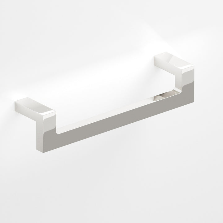 Colonial Bronze 669 Rectangular L-shaped Cabinet Pull with center cutout in Polished Nickel