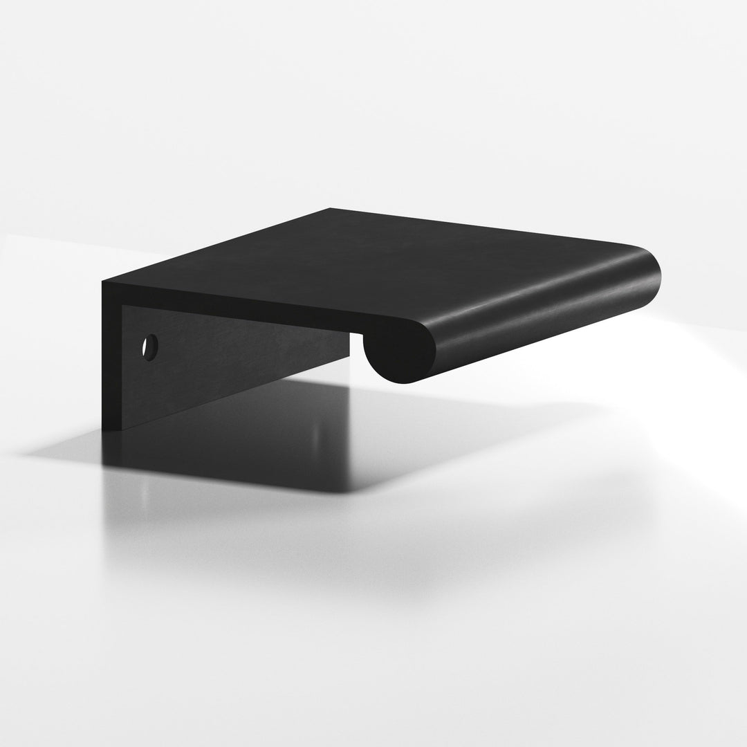 Colonial Bronze 700 Edge Pull with fully-rounded lip in Matte Satin Black