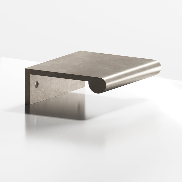 Colonial Bronze 700 Edge Pull with fully-rounded lip in Matte Pewter