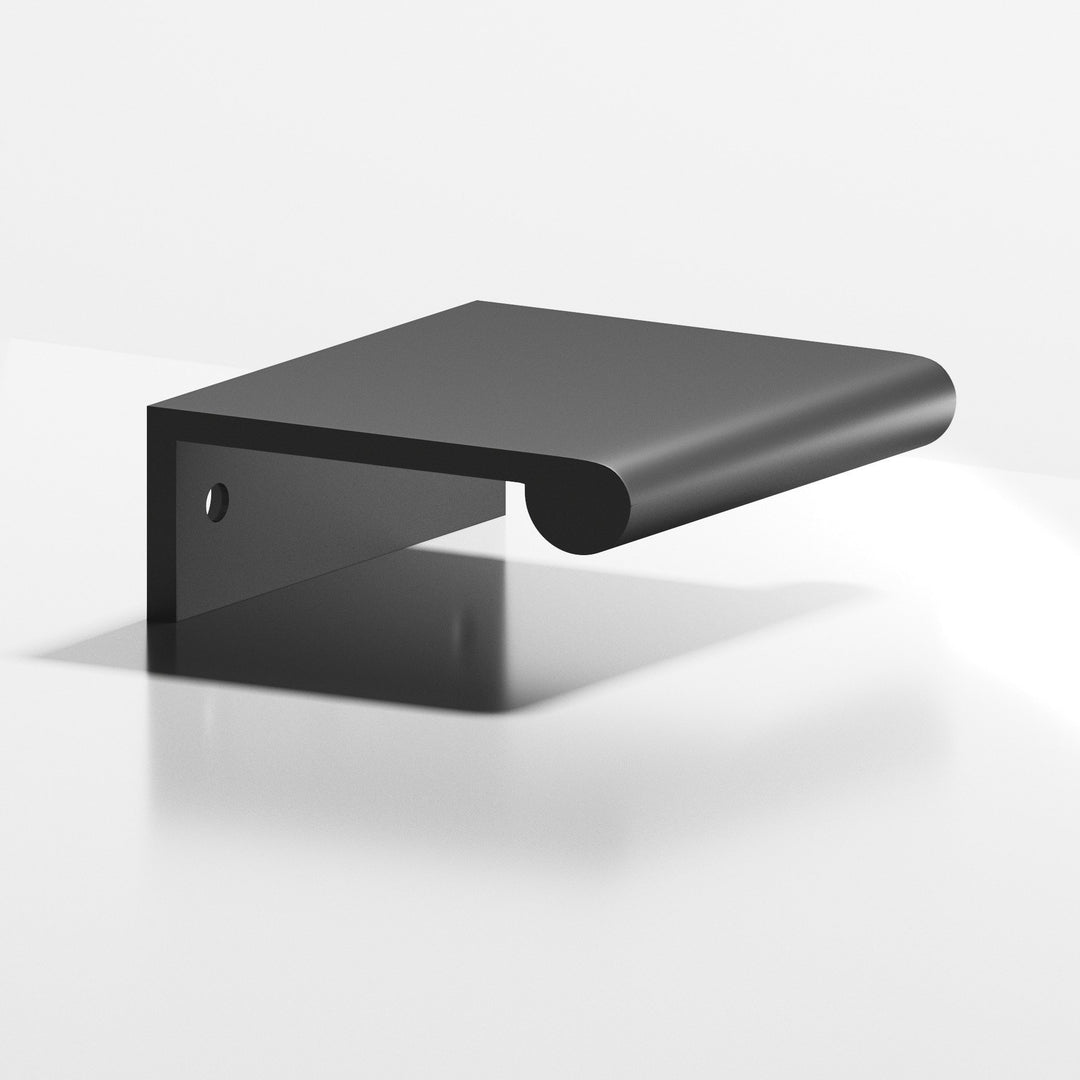 Colonial Bronze 700 Edge Pull with fully-rounded lip in Matte Graphite