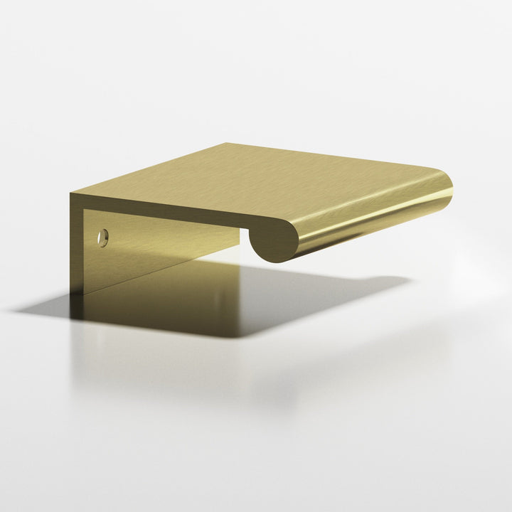 Colonial Bronze 700 Edge Pull with fully-rounded lip in Antique Brass