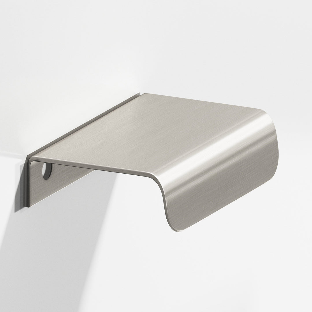 Colonial Bronze 708 Edge Pull with rounded lip in Satin Nickel