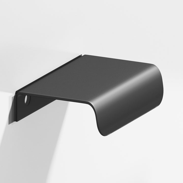 Colonial Bronze 708 Edge Pull with rounded lip in Matte Graphite