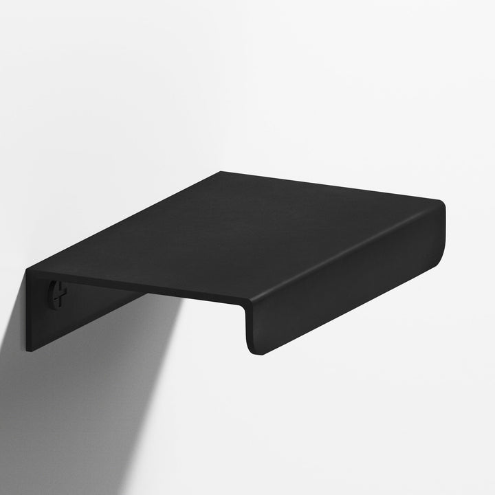 Colonial Bronze 710 Edge Pull with straight lip in Matte Satin Black