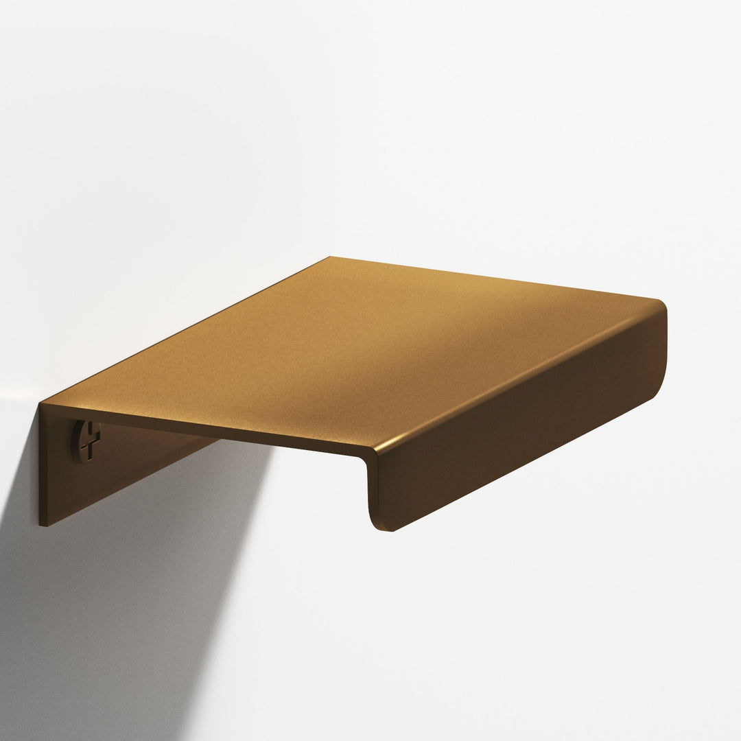 Colonial Bronze 710 Edge Pull with straight lip in Matte Light Statuary Bronze