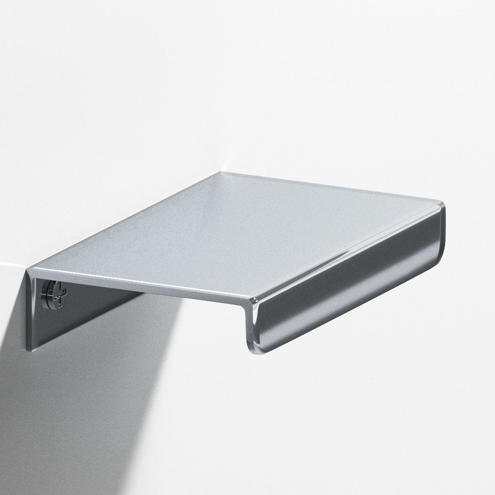 Colonial Bronze 710 Edge Pull with straight lip in Polished Chrome