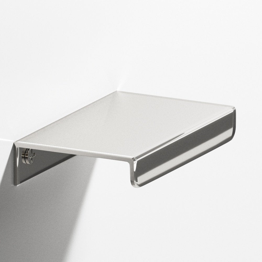 Colonial Bronze 710 Edge Pull with straight lip in Polished Nickel