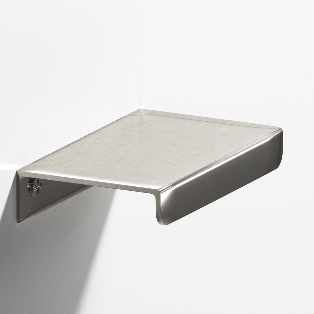 Colonial Bronze 710 Edge Pull with straight lip in Satin Nickel