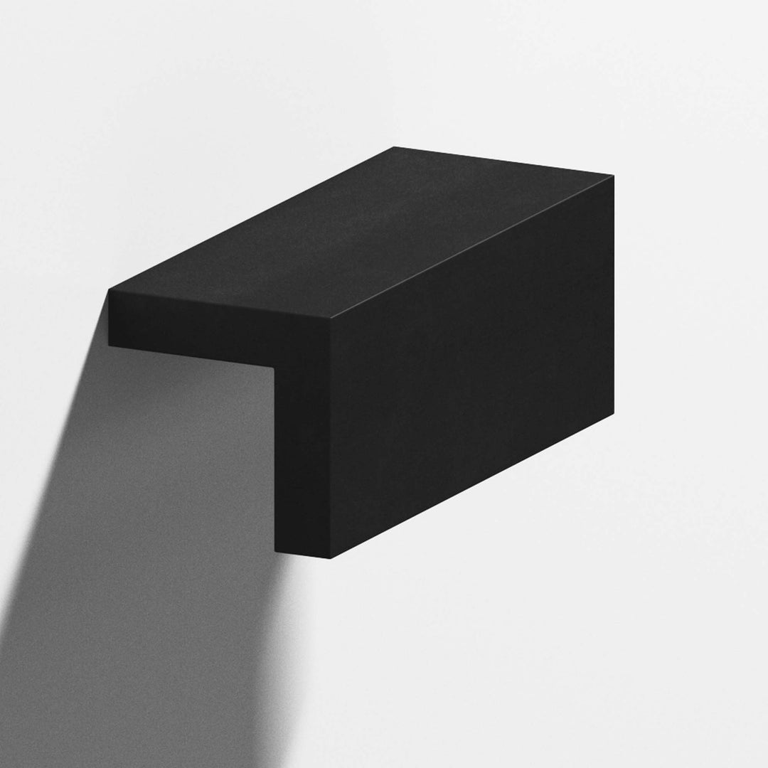 Colonial Bronze 712 L-shaped Cabinet Pull in Matte Satin Black