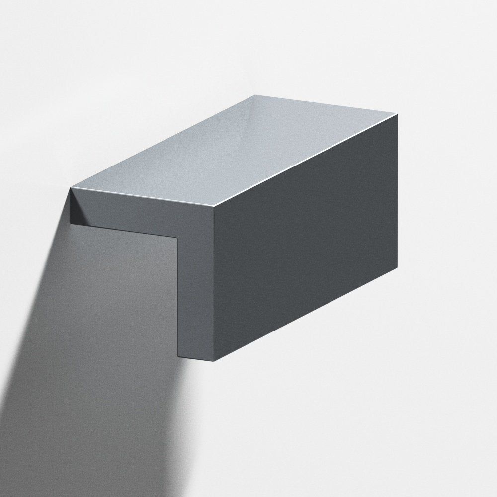 Colonial Bronze 712 L-shaped Cabinet Pull in Polished Chrome