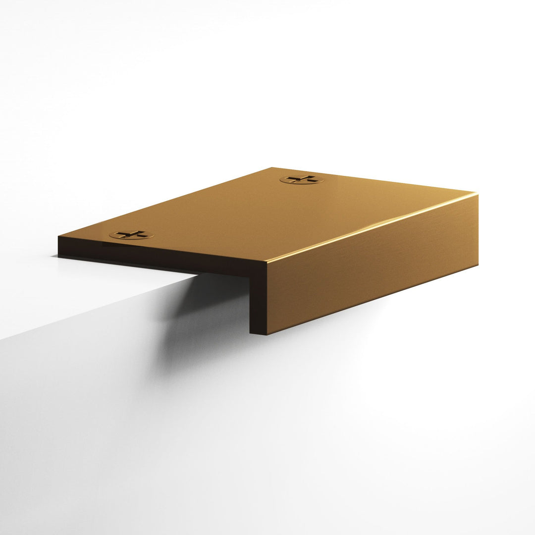 Colonial Bronze 713 Edge Pull with exposed finished screws in Matte Light Statuary Bronze