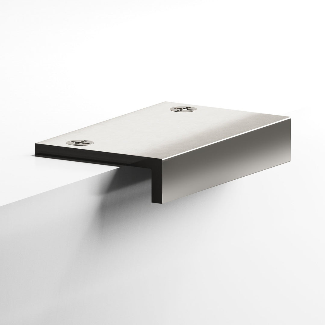 Colonial Bronze 713 Edge Pull with exposed finished screws in Polished Nickel