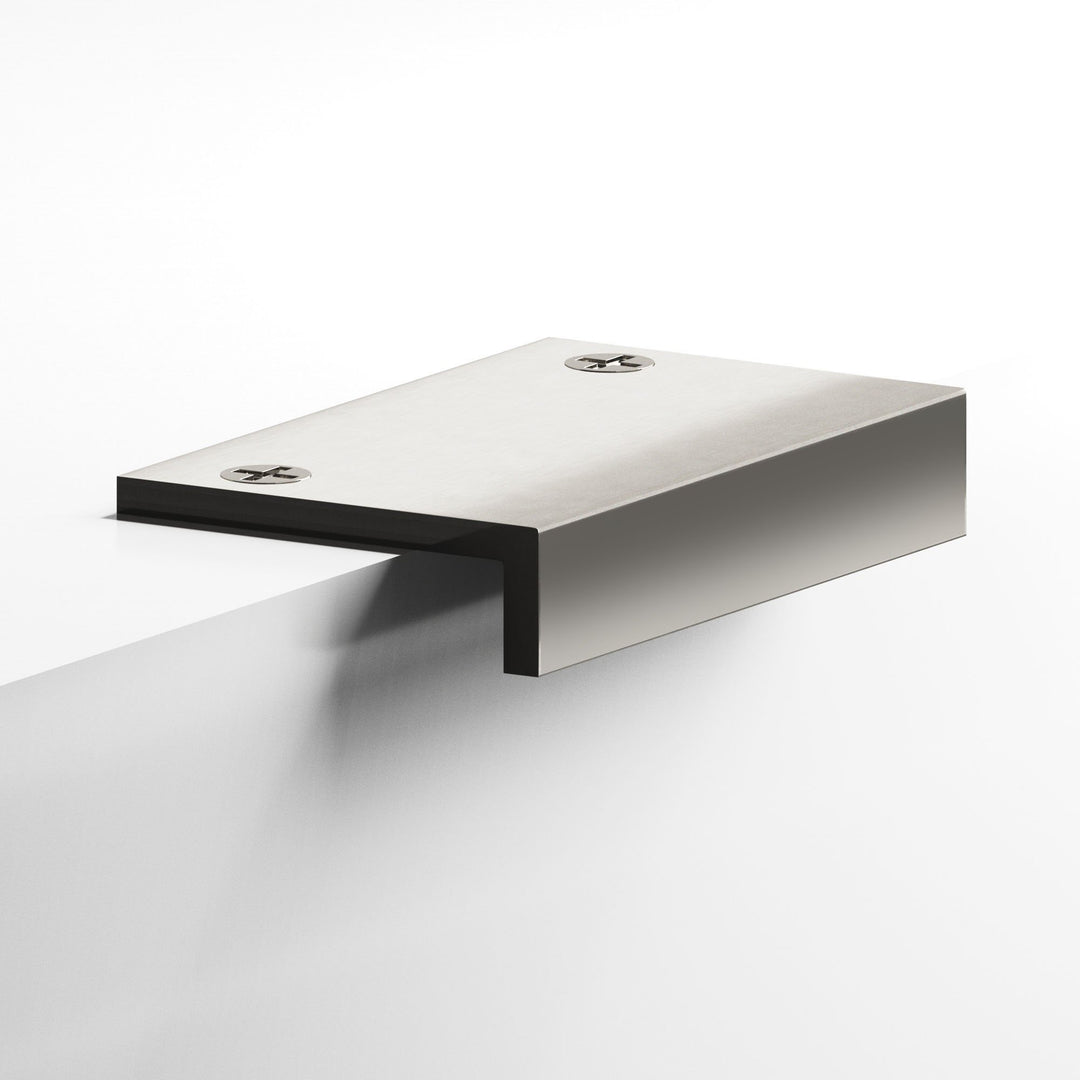 Colonial Bronze 713 Edge Pull with exposed finished screws in Satin Nickel