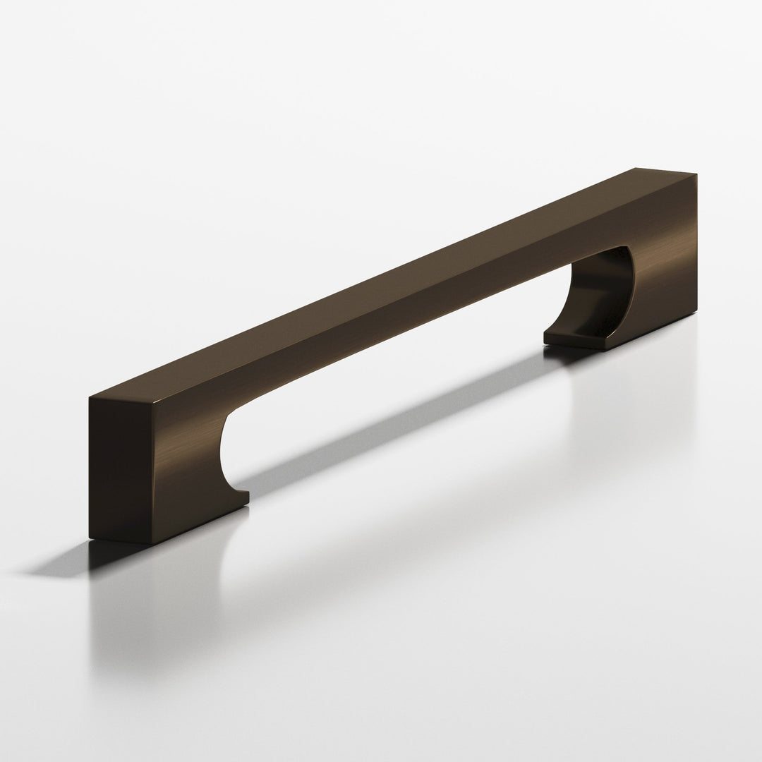 Colonial Bronze 731BB Rectangular Back-to-Back Shower Door Pull Kit with rectangular scalloped legs in Oil Rubbed Bronze