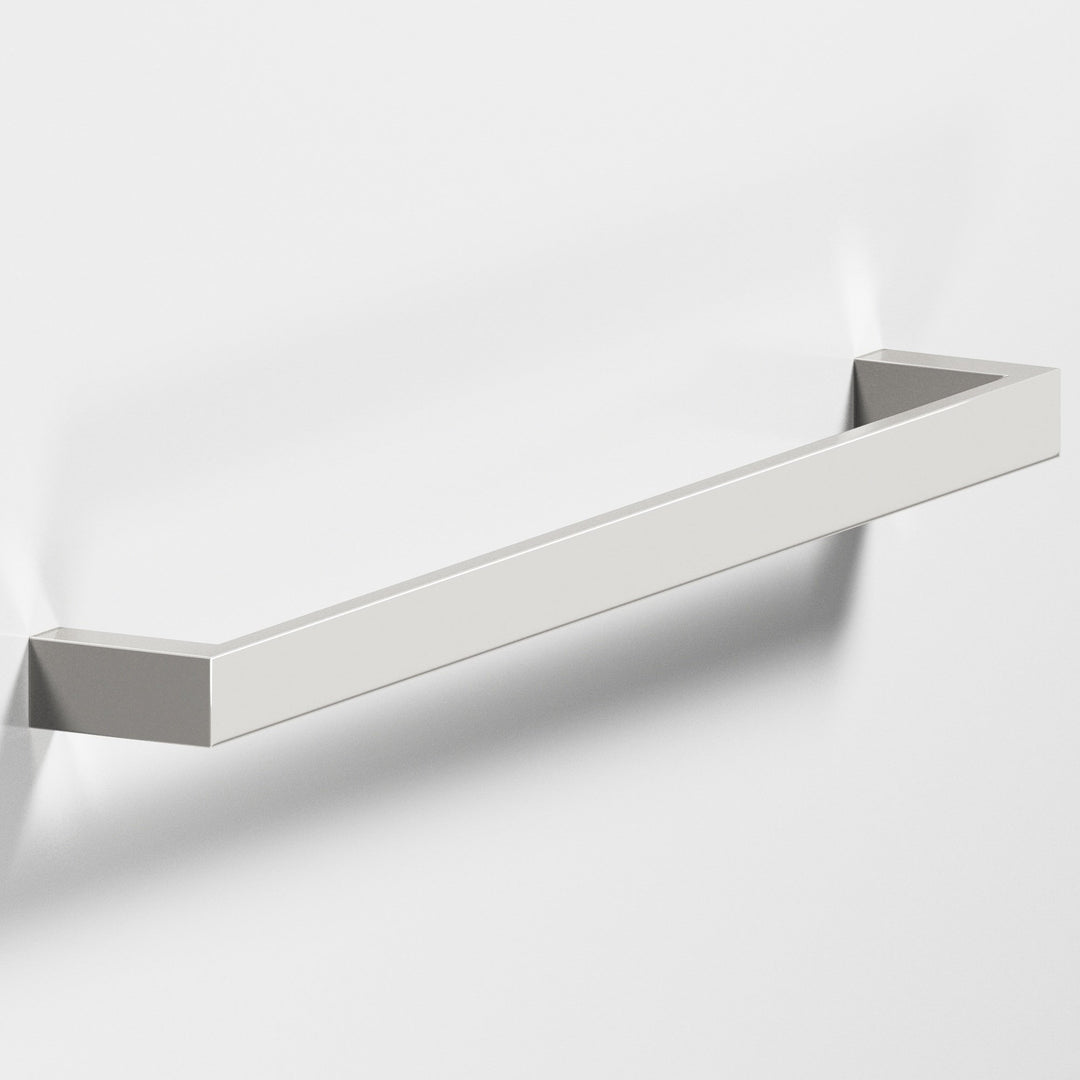 Colonial Bronze 845 Rectangular Cabinet Pull with rounded back in Polished Nickel
