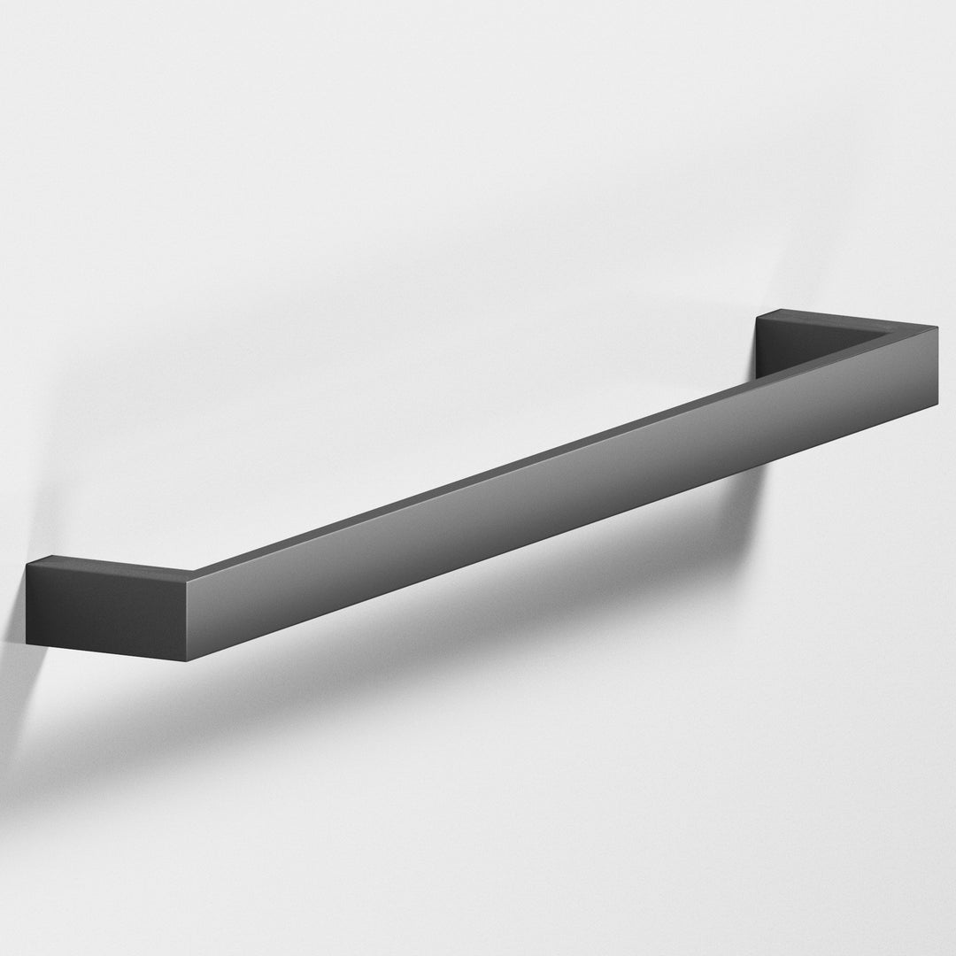 Colonial Bronze 747 Rectangular Cabinet Pull with rounded back in Matte Graphite