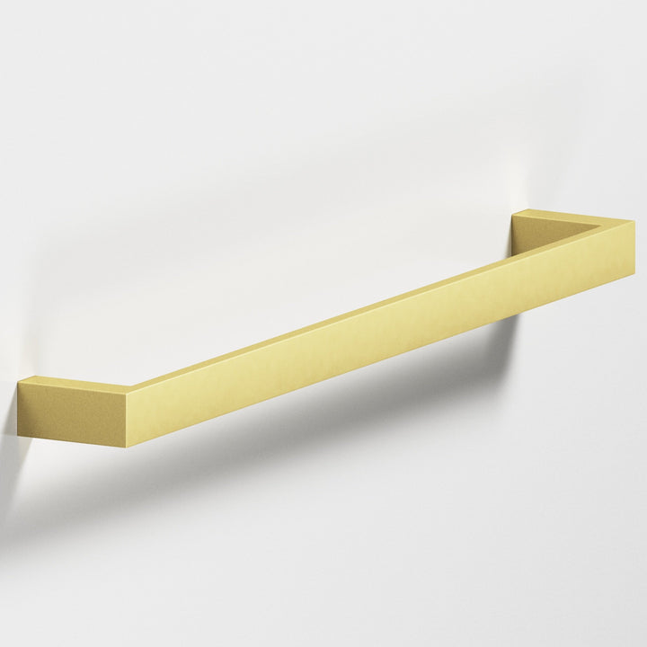 Colonial Bronze 746 Rectangular Cabinet Pull with rounded back in Matte Satin Brass