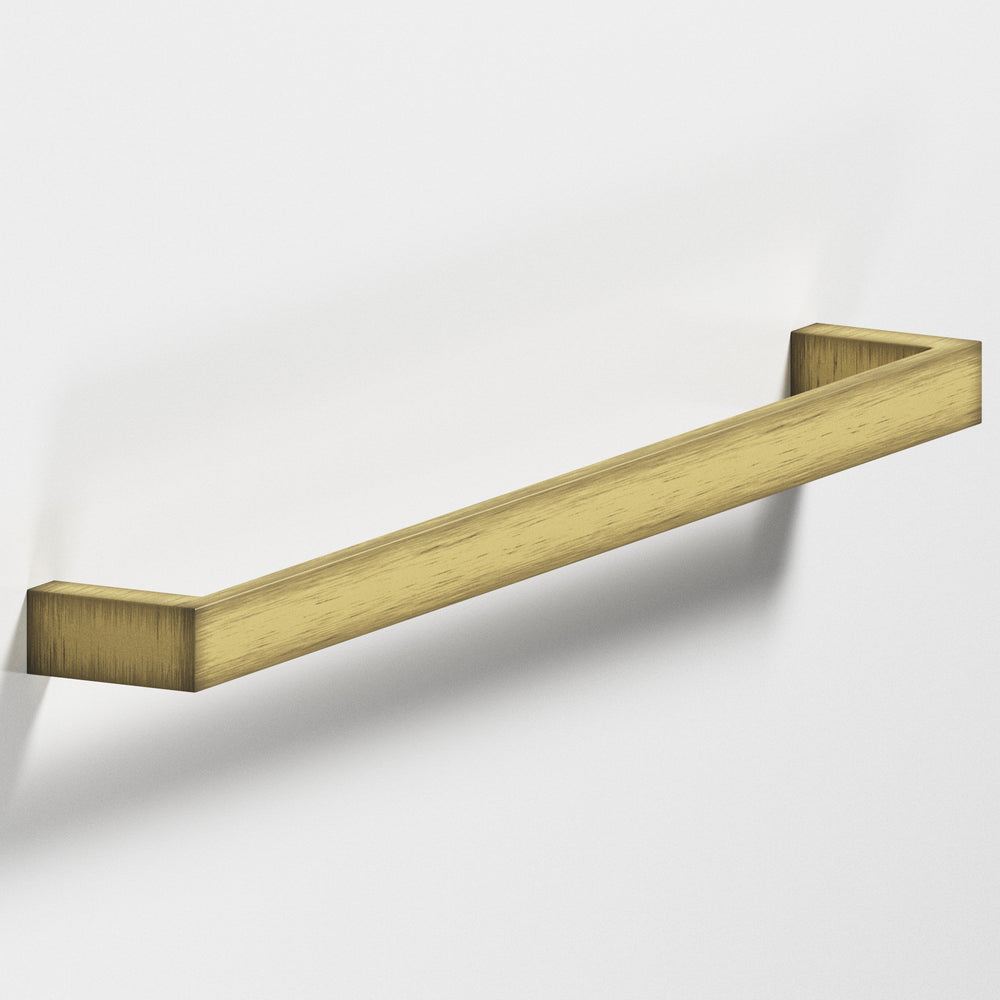 Colonial Bronze 845 Rectangular Cabinet Pull with rounded back in Matte Antique Satin Brass