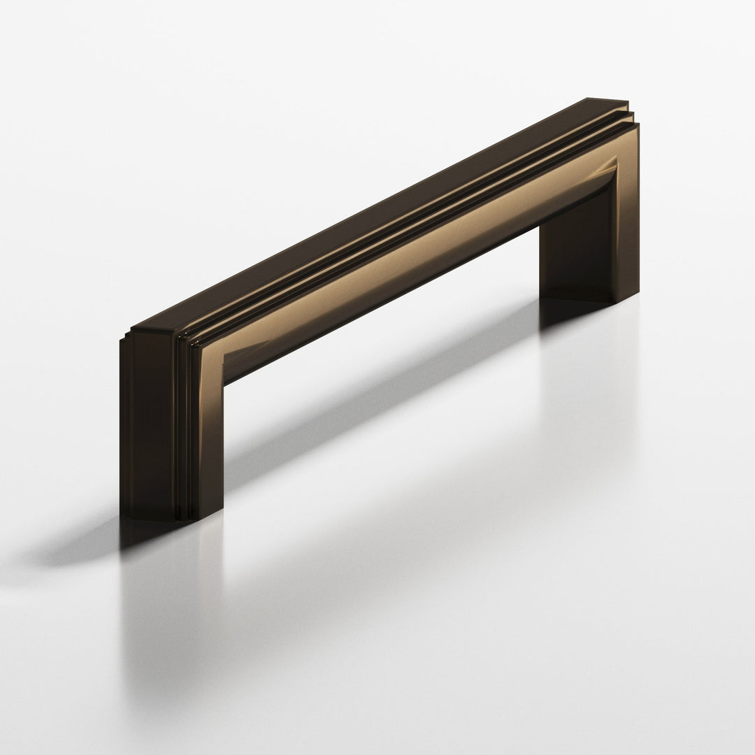 Colonial Bronze 944BB Square stepped Back-to-Back Shower Door Pull Kit with rounded back in Oil Rubbed Bronze