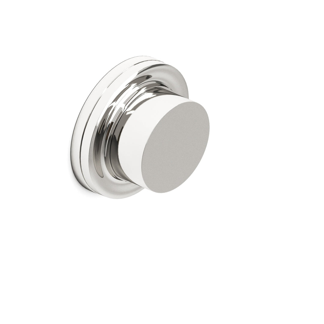 Colonial Bronze ER110 Round Garment Rod with 110 knob top in Polished Nickel