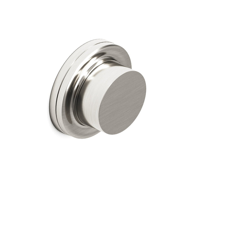 Colonial Bronze SER110 Round narrow Garment Rod with 110 knob top in Satin Nickel