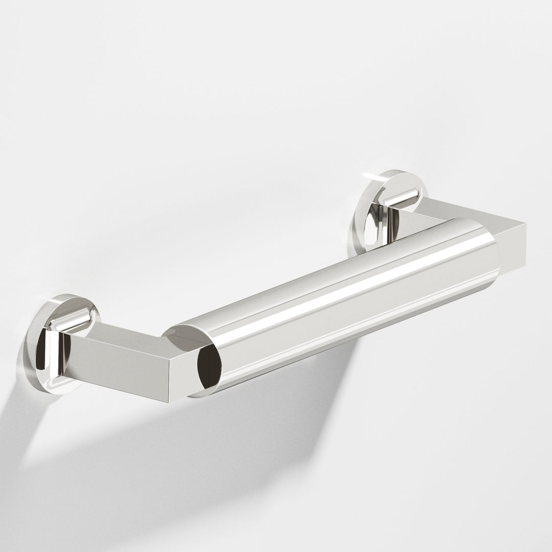 Colonial Bronze 1360 Gropius-style Cabinet Pull with flared feet in Polished Nickel