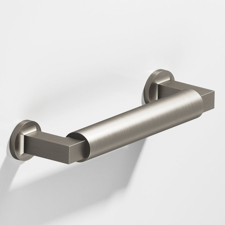 Colonial Bronze 1360 Gropius-style Cabinet Pull with flared feet in Matte Pewter