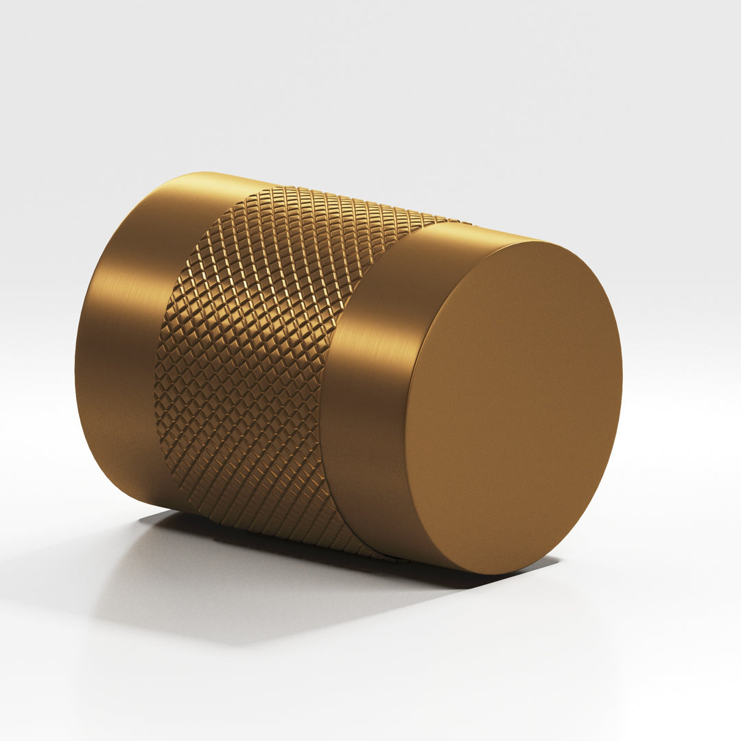 Colonial Bronze 561 Round diamond-knurled Cabinet Knob in Matte Light Statuary Bronze