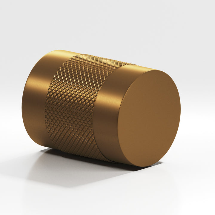 Colonial Bronze 561 Round diamond-knurled Cabinet Knob in Matte Light Statuary Bronze