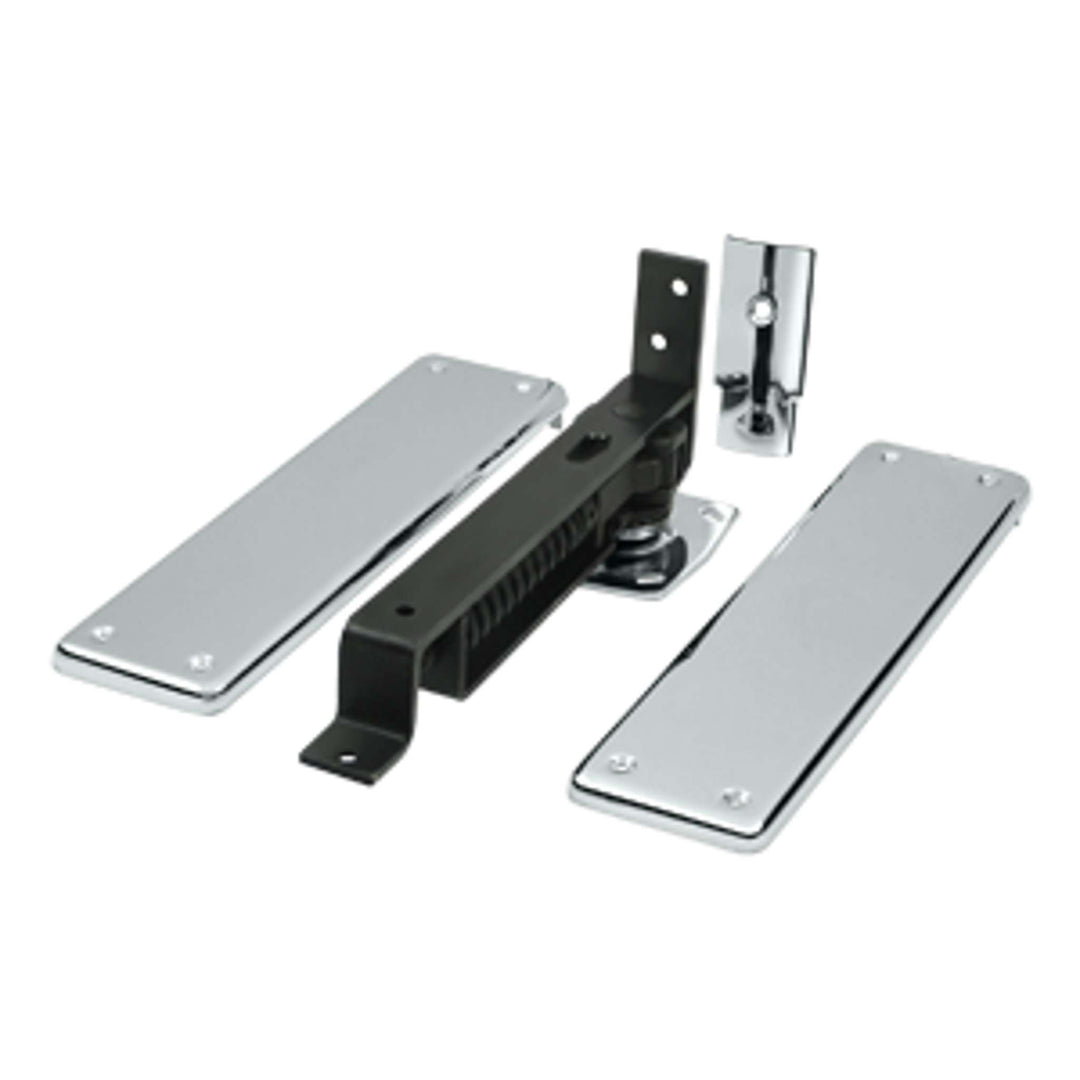 Deltana - Spring Hinge, Double Action w/ Solid Brass Cover Plates