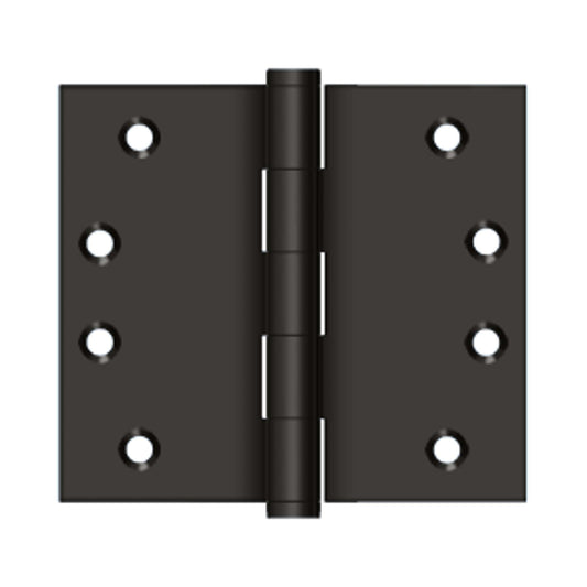 Deltana - 4" x 4-1/2" Square Hinge, Solid Brass Hinges