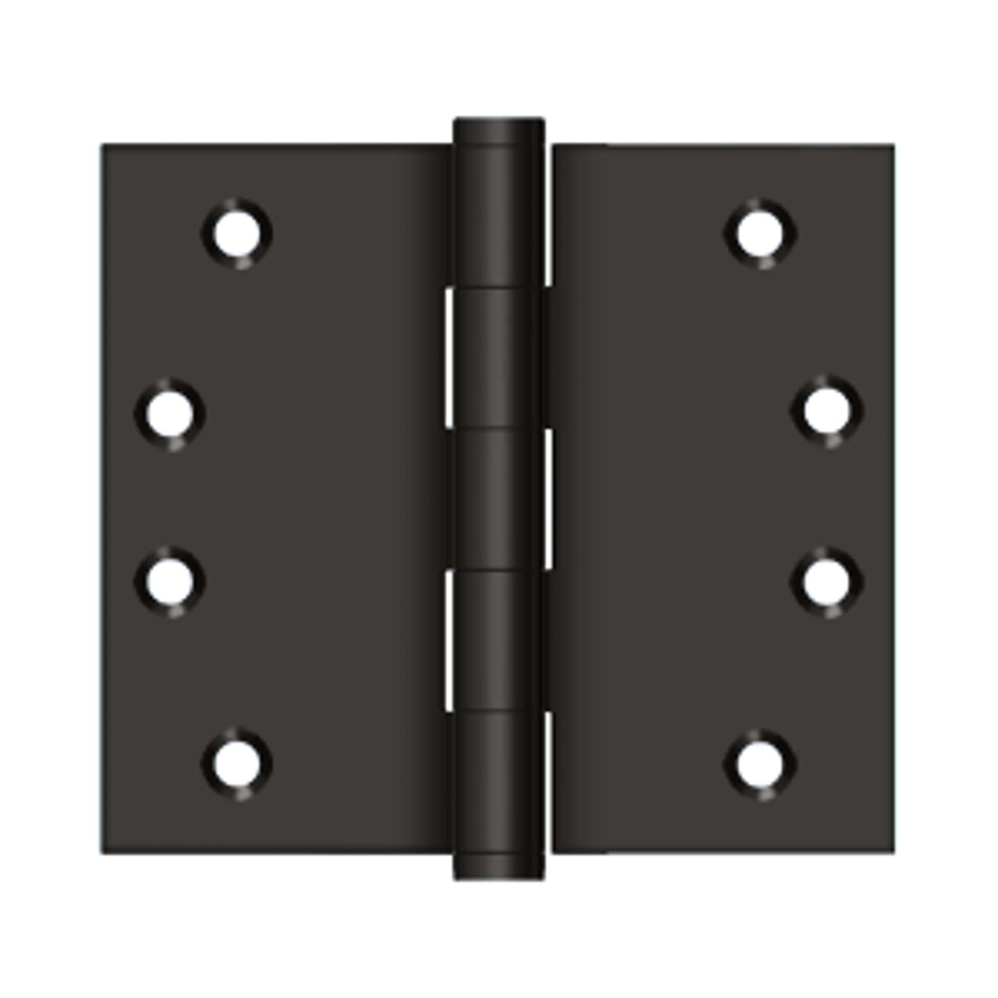 Deltana - 4" x 4-1/2" Square Hinge, Solid Brass Hinges