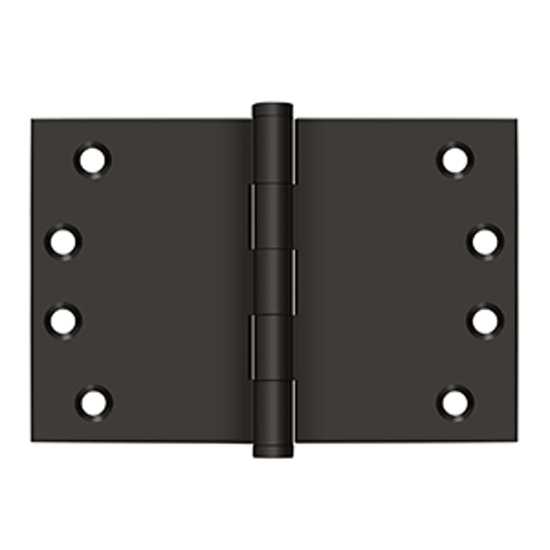 Deltana - 4" x 6" Square Corner Hinge, Solid Brass Hinges