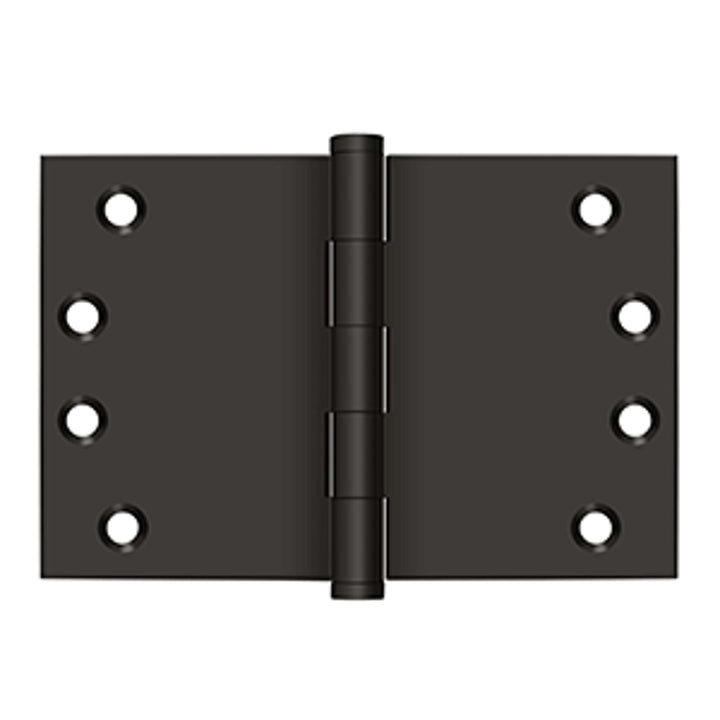 Deltana - 4" x 6" Square Corner Hinge, Solid Brass Hinges