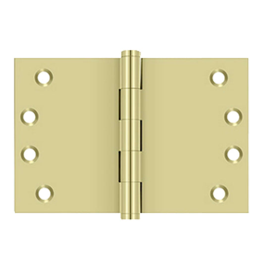 Deltana - 4" x 6" Square Corner Hinge, Solid Brass Hinges