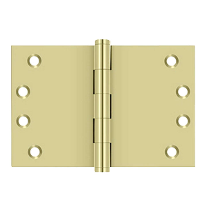 Deltana - 4" x 6" Square Corner Hinge, Solid Brass Hinges